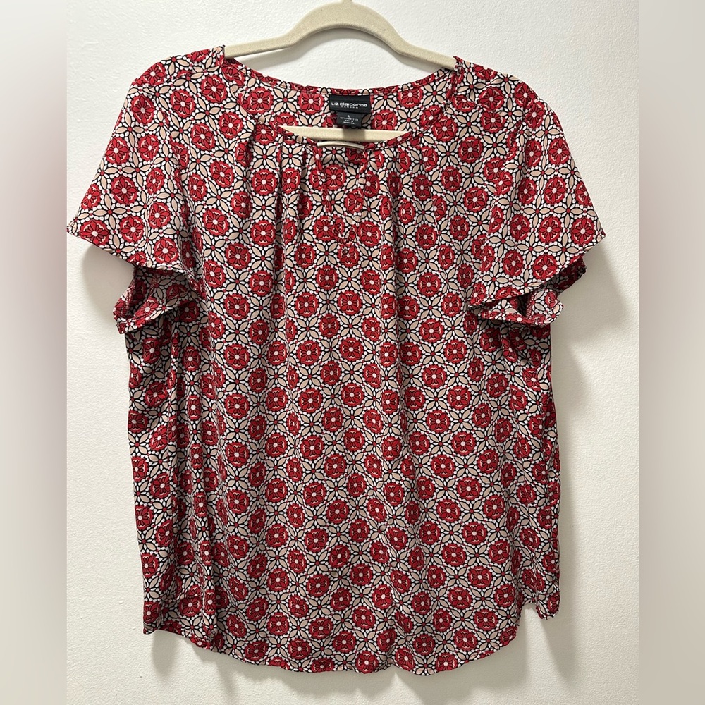 Liz Claiborne Patterned Blouse